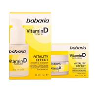 Babaria - Crema Antiedad Mujer y Serum Facial Con Vitamina D | Serum Antiarrugas Piel Revitalizada | Antiarrugas Mujer Y Hombre Con Vitamina E Y Probióticos | Cuidado Facial Mujer Uso Diario