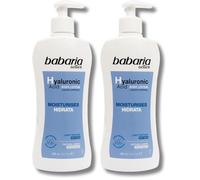Babaria - Crema Corporal Con Acido Hialuronico | Body Milk 400ml | Crema Con Acido Hialuronico | Crema Hidratante Hombre Y Mujer | Crema Cuerpo (Paquete de 2)