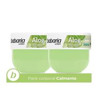 Babaria - Crema corporal con Aloe Vera y Ácido Hialurónico Pack de 2 | Hidratación intensa y elasticidad | Calma y protege pieles sensibles | Fórmula vegana certificada AENOR | 400 ml