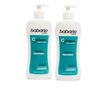 Babaria - Crema Corporal Con Colágeno Vegano Pack de 2 | Body Milk Reafirmante | Cuidado corporal antiedad |⎮ Aumenta elasticidad y luminosidad | Textura ligera de rápida absorción | 400 ml