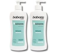Babaria - Crema Corporal Con Niacinamida | Body Milk 400ml | Crema Con Niacinamida | Crema Hidratante Hombre Y Mujer | Crema Cuerpo (Paquete de 2)