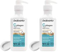 Babaria - Crema Corporal Hidratante Con Colágeno Vegano | Crema Reafirmante Corporal 500 Ml | Crema Colageno Efecto Anti Edad | Crema Hidratante Hombre Y Mujer (Paquete de 2)