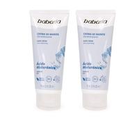 Babaria - Crema de Manos Reparadora con Acido Hialuronico Pack de 2 | Hand Cream | Rápida Absorción | Perfecta Para Llevar en el Bolso | 75 ml