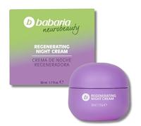 Babaria - Crema de Noche Regeneradora 50ml - Neurobeauty Mujer y Hombre, Hidratación 24h, Antiedad, Piel Sensible - Lavanda Calmante, Textura Ligera, Cuidado Facial Nocturno