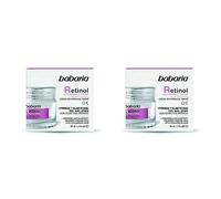 Babaria - Crema Facial Antiarrugas Retinol para Rostro, Cuello y Escote, Otorga Firmeza y Elasticidad, con Ácido Hialurónico, Vegano, Unisex - 50 ml (Paquete de 2)