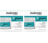 Babaria - Crema Facial Mujer Y Hombre Con Colágeno | Crema Antiarrugas Hombre Y Mujer De Uno Diario | Crema Reafirmante Cara Efecto Antiedad Y Antiflazidez | 50ml (Paquete de 2)