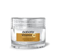 Babaria - Crema Facial Con Vitamina C 50ml, Efecto Iluminador y Antioxidante Con Vitamina E Par Mujer Y Hombre | Skin Care para aumentar el brillo natural de la piel