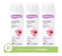 Babaria - Crema Hidratante Corporal con Aceite de Almendras Pack de 3 | Body Milk | Crema Corporal Hidratante Pieles Secas | Crema Cuerpo 500ml | Crema Cuerpo Reafirmante 24h
