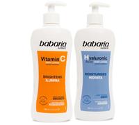 Babaria - Crema Hidratante Corporal Con Acido Hialuronico + Vitamina C | Ilumina tu piel | Crema Cuerpo Hidratante| Body Milk Reafirmante | Todo Tipo De Pieles | Con Vitamina C - 400ml