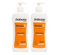 Babaria - Crema Hidratante Corporal Con Vitamina C Pack de 2 | Ilumina tu piel |Crema Cuerpo Hidratante| Body Milk Reafirmante | Todo Tipo De Pieles | Con Vitamina C - 400ml