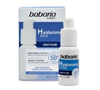 Babaria Crema Hidratante Facial SPF50+ Ácido Hialurónico y Niacinamida