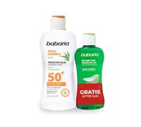 Babaria - Crema Solar 50 para Pieles Sensibles + After Sun Aloe Vera | Pack de 2 Productos | Sunscreen SPF 50 | Crema Solar Corporal 50 | Bloqueador Solar