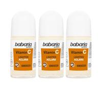 Babaria - Desodorante Antitraspirante con Vitamina C Pack de 3 | Antitranspirante | Sin Alcohol Son alcohol |Unifica el Tono y Reduce Manchas | Protección 48h | Cuidado Suave | 50 ml