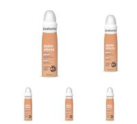 Babaria - Desodorante en spray doble efecto - 0% alcohol - Antitranspirante - 200ml (Paquete de 5)