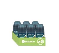 Babaria - Desodorante Hombre Pack de 6 | Sin Aluminio | Protección de 48 Horas | Antitraspirante | Con Aloe Vera | Vegano