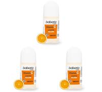 Babaria - Desodorante Hombre y Mujer con Vitamina C | Desodorante Niños y Adultos | Roll On Vitamina C 30 ml (Paquete de 3)