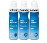 Babaria - Desodorante Mujer y Hombre en Spray Invisible Pack de 3 | Sin alcohol | Protege de la Sudoración 24h|Antitranspirante |E Vegano| 200ml