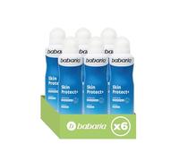 Babaria - Desodorante Mujer y Hombre en Spray Invisible Pack de 6 | Sin alcohol | Protege de la Sudoración 24h|Antitranspirante |E Vegano| 200ml