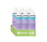 Babaria - Desodorante Mujer y Hombre en Spray Invisible Pack de 6 | Sin alcohol | Protege de la Sudoración 24h|Antitranspirante |Evita Manchas en la Ropa| Vegano| 200ml