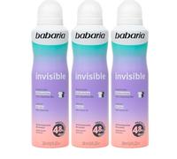 Babaria - Desodorante Mujer y Hombre en Spray Invisible| Sin alcohol Pack 3 | Protege de la Sudoración 24h|Antitranspirante |Evita Manchas en la Ropa| Vegano| 200ml
