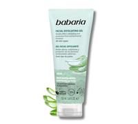 Babaria - Exfoliante Facial Con Aloe Vera 100ml, Elimina Células Muertas e Impurezas | Gel Limpiador Facial Con Particulas Exfoliantes Biodegradables | Limpiadores Faciales 100% Vegano