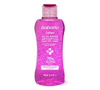 Babaria - Gel de manos hidroalcohólico higienizante cotton - 70% alcohol - 100 ml, Embalaje puede variar