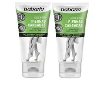 Babaria - Gel Frio Piernas Cansadas Pack de 2 |Sensación de Alivio y Bienestar Sobre Pies y Piernas Fatigados | Crema Antiinflamatoria | Hidratante Aloe Vera | Cicatrizante | 150 ml