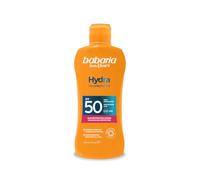 Babaria Hydra Aloe SPF50 - Leche solar | Hidratación profunda con exoxomas | Alta protección | Resistente al agua | Coral Friendly | Vegano | 200 m