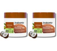 Babaria - Mascarilla de Aceite de Coco, Hidratante y Reestructurante, Apto para Todo Tipo de Cabellos, Vegano - 400 ml (Paquete de 2)