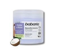 Babaria - Mascarilla Intensiva Only Curls, Define e Hidrata, con Pistacho y Leche de Coco, Acción Antifrizz, Vegano - 400 ml