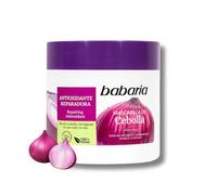 Babaria - Mascarilla Pelo De Cebolla | Mascarilla Hidratante Cabello 400ml | Mascarilla Reparadora Cabello De Hombre Y Mujer | Mascarilla Nutritiva Pelo | Mascarilla Capilar