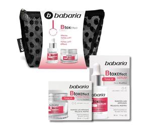 Babaria - Neceser Mujer de Lunares con Crema Hidratante Facial Antiedad y Serum Facial Mujer Antiarrugas - Neceser Viaje 19x8 cm
