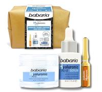 Babaria - Pack Cremas Mujer Regalo | Crema Hidratante Cara Acido Hialuronico | Crema Cara 50ml, Serum Facial Mujer 30 ml Y Una Ampolla 2ml | Hidratante Facial | Crema De Día y Noche