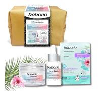 Babaria - Neceser Ritual Microbiota, Pack Especial, Rutina con Mascarilla Facial 20 ml, Sérum 30 ml y Crema 50 ml, con Prebíoticos y Ácido Hialurónico, Equilibra e Hidrata la Piel, Antiedad
