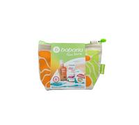 Babaria - Neceser Solar Rosa Mosqueta Formato Viaje | Protector Solar Facial SPF50+ Antimanchas y Protector Capilar | Hidratación y Protección | Resistente al Agua