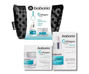 Babaria - Pack regalo Mujer Colageno | Rutina Facial de Sérum Colageno Facial 30 ml y Crema Facial Reafirmante 50 ml | Colágeno Vegano | Reafirmante | Antiarrugas y Antiflacidez | Coffret Mujer