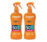Babaria - Protector Solar 50 Cuerpo en Spray Pack de 2 | Crema Solar Corporal 50 | Hidratación y Protección Con Exoxomas | Resistente al Agua | Protege de Rayos UVA/UVB e Infrarrojos