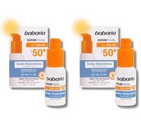 Babaria - Serum Acido Hialuronico | Protector Solar Facial 50 | Acido Hialuronico Serum Facial | Proteccion Solar 50 (Paquete de 2)