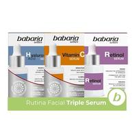 Babaria - Serum Facial Vitamina C + Ácido Hialurónico + Retinol | Ilumina tu Rostro | Hidratante Profundo | Antiarrugas | Tratamiento Facial Global | Vegano