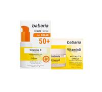 Babaria - Serum Facial y Crema Antiedad Mujer SPF50 | Crema Antiedad Hombre | Estimula la producción de receptores de vitamina D, Vitamina E y Emolientes