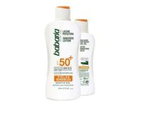 Babaria - Pack Crema Solar 50 para Pieles Sensibles + After Sun Aloe Vera | Protector Solar 50 | Sunscreen SPF 50 | Crema Solar Corporal 50 | Bloqueador Sola