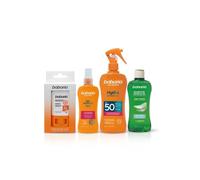 Babaria - Stick Solar Facial 50 + Aftersun + Protector Solar 50 Cuerpo en Spray + Solar Capilar | Coral Friendly y Biodegradable| Resistente al Agua | Vegano | 200 ml