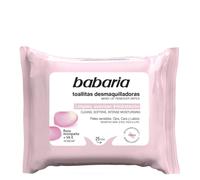 Babaria - Toallitas Desmaquillantes Con Rosa Mosqueta | Toallitas Faciales Desechables 25 Uds | Desmaquillante Facial Y Desmaquillante Ojos Todo Tipo De Pieles | Toallitas Ojos