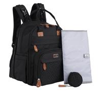 BabbleRoo Mochila para paρales extra grande Bolsa para bebι expandible con hasta un 50% mαs de capacidad - Bolsa para bebι Travel Essentials con