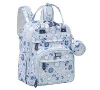 BabbleRoo Mochila para pañales, bolsa de viaje Baby Essentials, multifunción, resistente al agua, bolsa de bebé con cambiador, correas para cochecito y funda para chupete, unisex, cósmico