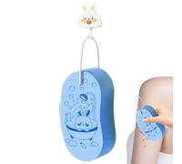 Babe Esponja de baño portátil con diseño de dibujos animados | Esponja suave de lufa de ducha con cuerda para fregar el baño suave y compacta, para niñas y niños pequeños