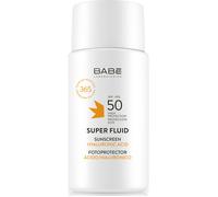 LABORATORIOS BABÉ - Super Fluid Fotoprotector Solar Facial SPF 50 | Sunscreen | Resistente Al Agua | Protección Solar Facial para Todo tipo de piel | Fotoenvejecimiento | Contra Daño Solar | 50ml