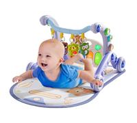 Babe Play Mat - Piso de gimnasio con caminante, centro de actividades de desarrollo antideslizante, suministros interactivos, diseño suave, multiusos, perfecto para el hogar, juegos al aire libre