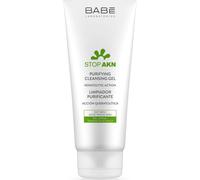 Laboratorios Babé - Stop Akn Limpiador Facial Purificante 200 ml | Tratamiento Acné | Piel Grasa | Seborregulador y Matificante | Limpieza Facial Diaria | Gel Limpiador Facial Preventivo