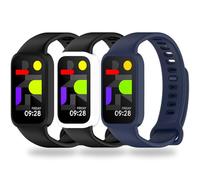 BABEJIA 3 Piezas Correa Compatible con Xiaomi Smart Band 9 Active y Redmi Band 3, Correa Deportiva Transpirable y Ajustable, Cierre Rápido, Estilo Original